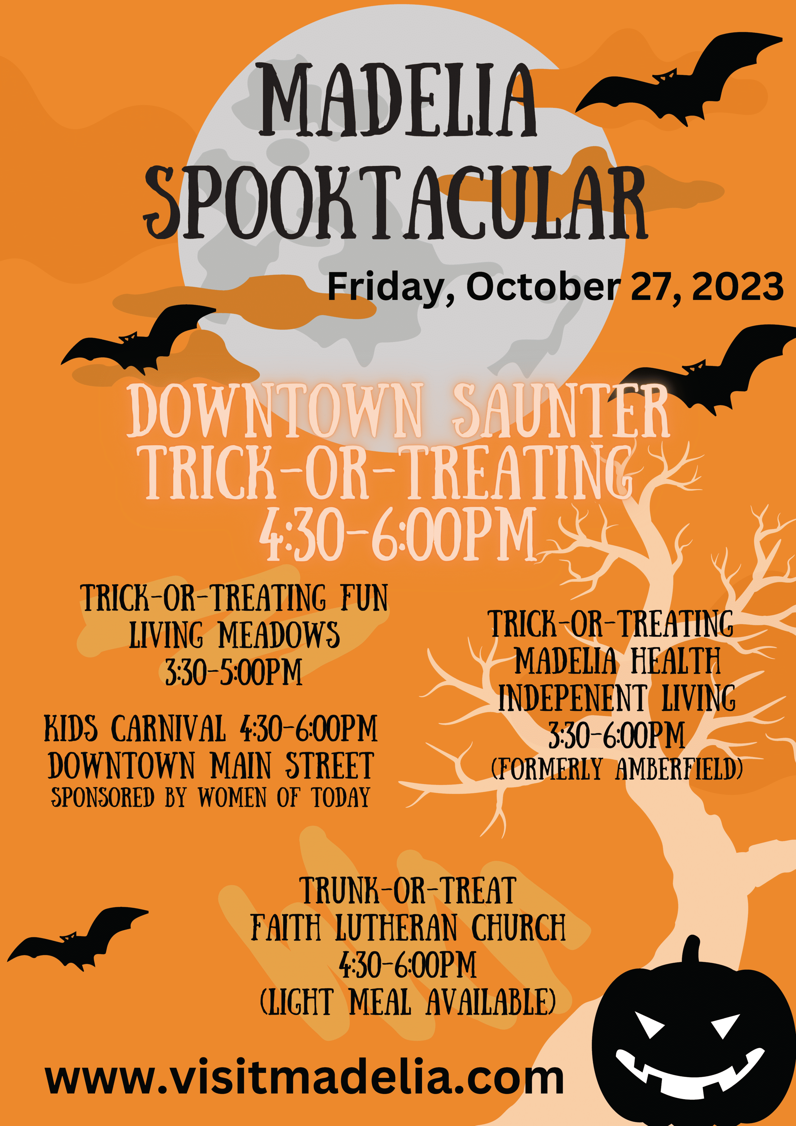 2023 Spooktacular Poster - Madelia Chamber of Commerce