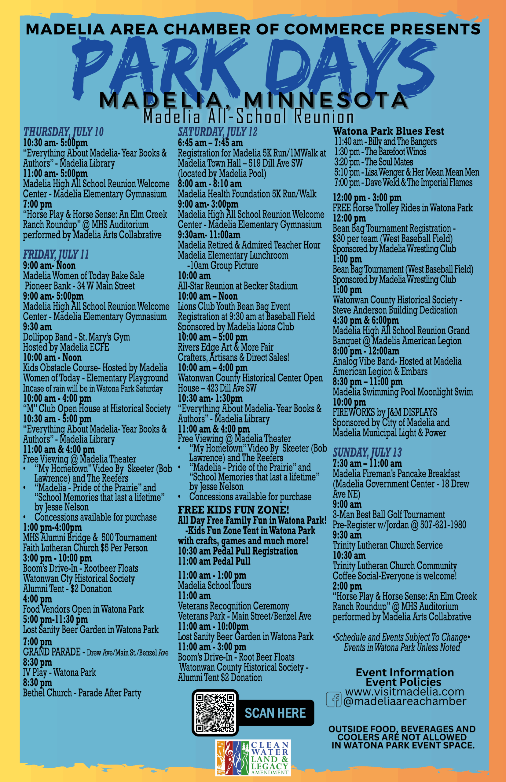 2025 Park Days Schedule 7.10.25 scaled - Madelia Chamber of Commerce