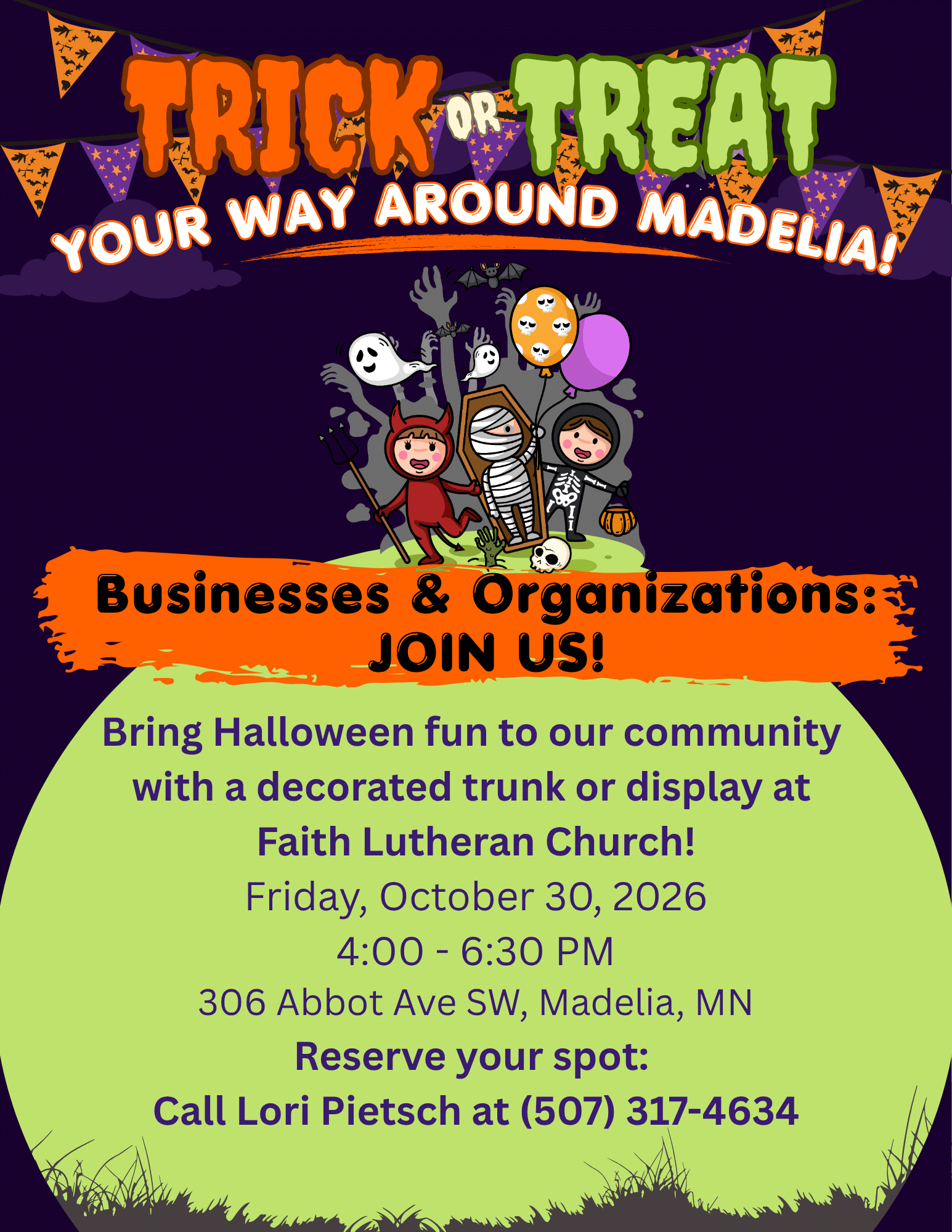 Business Invite Madelia Truck or Treat 2026 - Madelia Chamber of Commerce