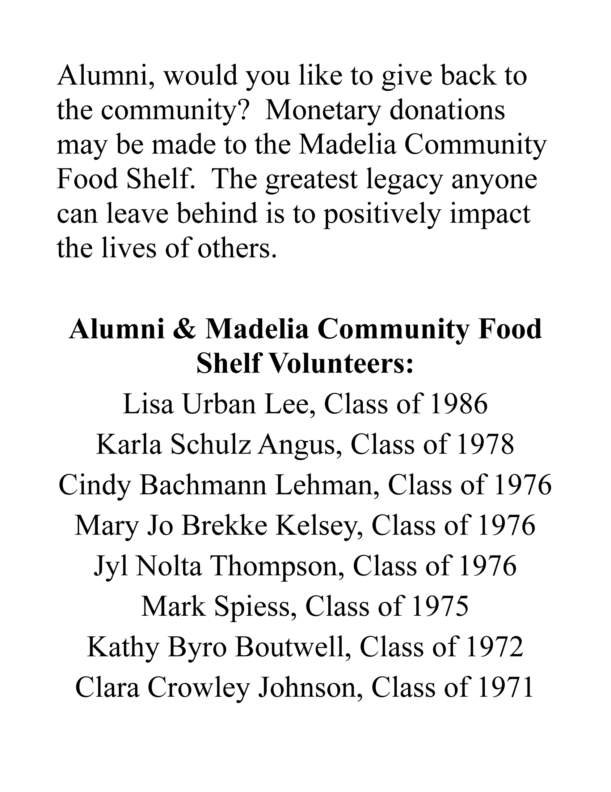 Food Shelf Reunion Donations scaled - Madelia Chamber of Commerce